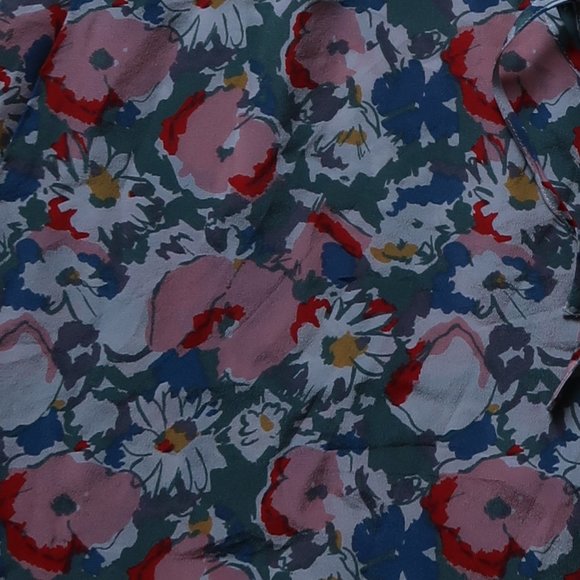 Kimchi blue Floral flowy print tank top lace loose fit sleeveless V-neck C - Picture 4 of 8